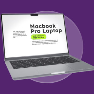 Free Animated Macbook Pro Laptop Mockup