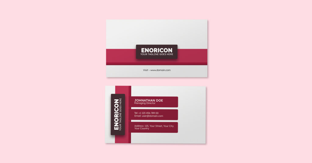 Free Corporate Business Card PSD Template