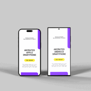 Animated Android and iOS Mockup