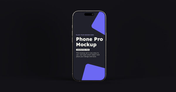 Animated (PSD to GIF) iPhone 16 Pro Mockup 1