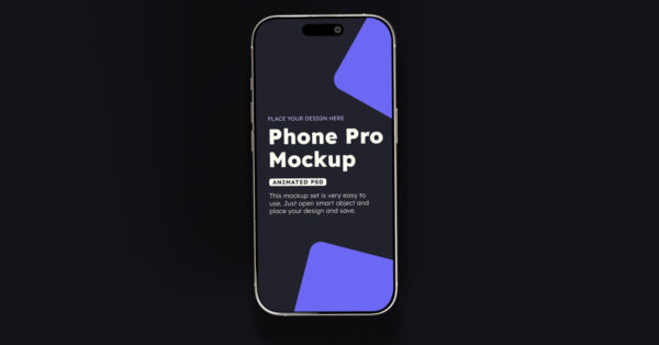 Animated (PSD to GIF) iPhone 16 Pro Mockup 3