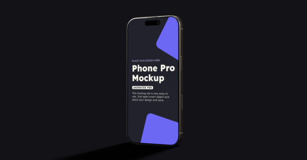 Animated (PSD to GIF) iPhone 16 Pro Mockup 4