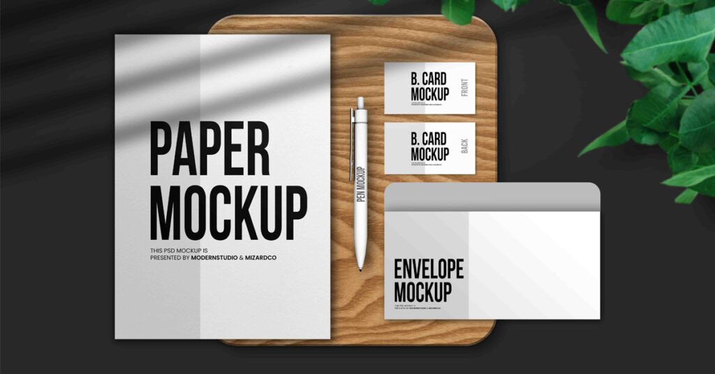 Free Stationary Mockup PSD Template