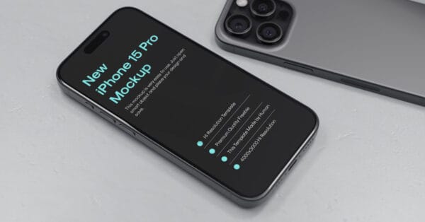 Free iPhone 15 Pro Mockup