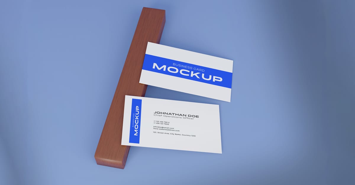 Free Business Card Mockup​