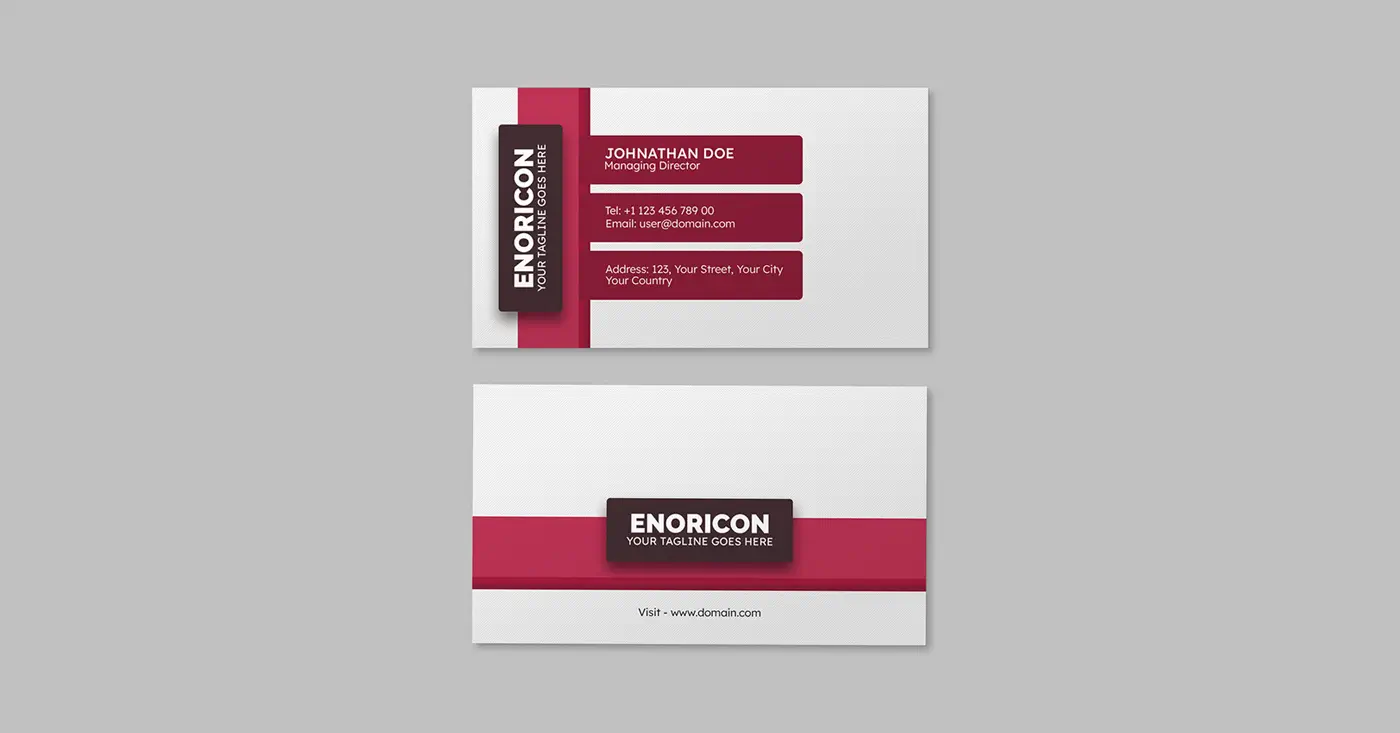 Free Corporate Business Card PSD Template