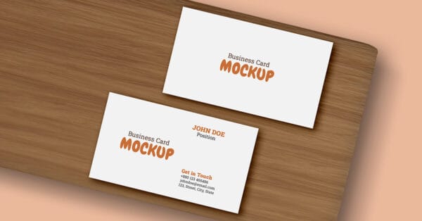 Clean Business Card Mockup