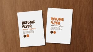 Resume Flyer Mockup