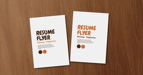 Resume Flyer Mockup