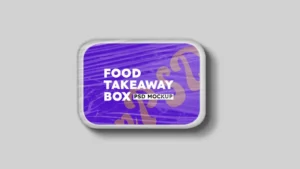 Food Takeaway Box Mockup