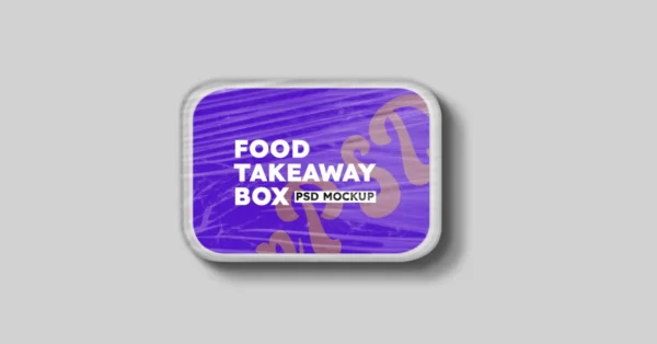 Food Takeaway Box Mockup