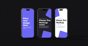 2 Animated (PSD to GIF) iPhone 16 Pro Mockup