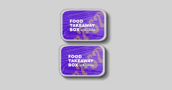 Food Takeaway Box Mockup