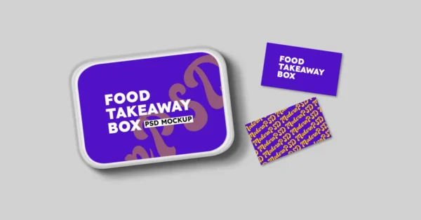 Food Takeaway Box Mockup