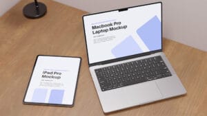 Macbook Pro and iPad Pro Mockup Set