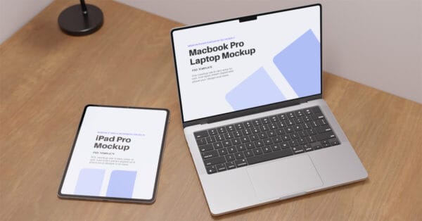 Macbook Pro and iPad Pro Mockup Set