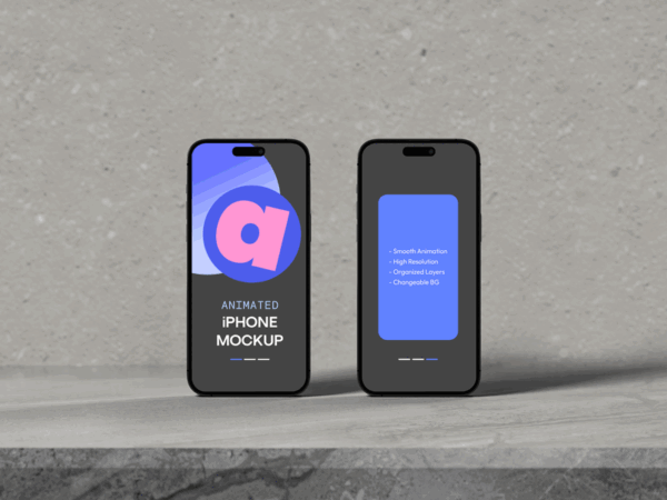 Animated iPhone Swipe Mockup GIF-3