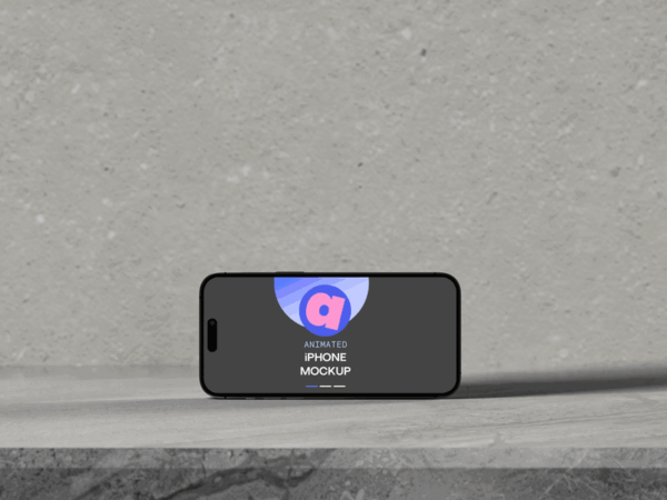 Animated iPhone Swipe Mockup GIF-4