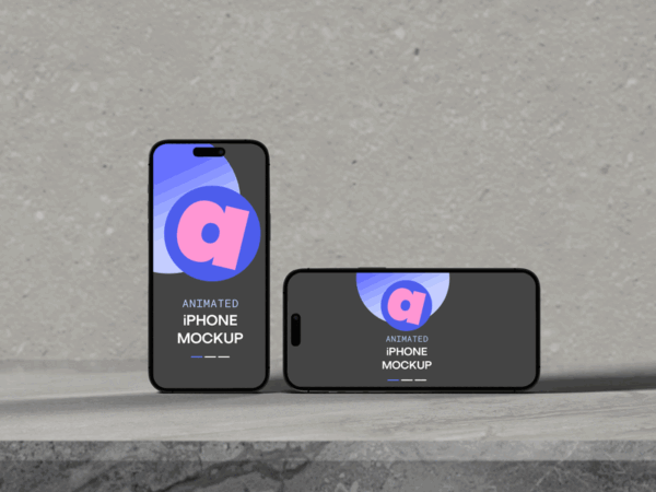 Animated iPhone Swipe Mockup GIF-5