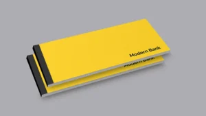 Bank Check Book Mockup