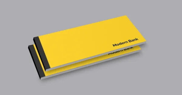 Bank Check Book Mockup