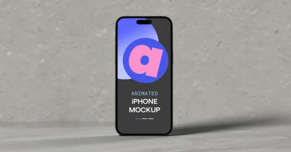 Animated iPhone Swipe Mockup