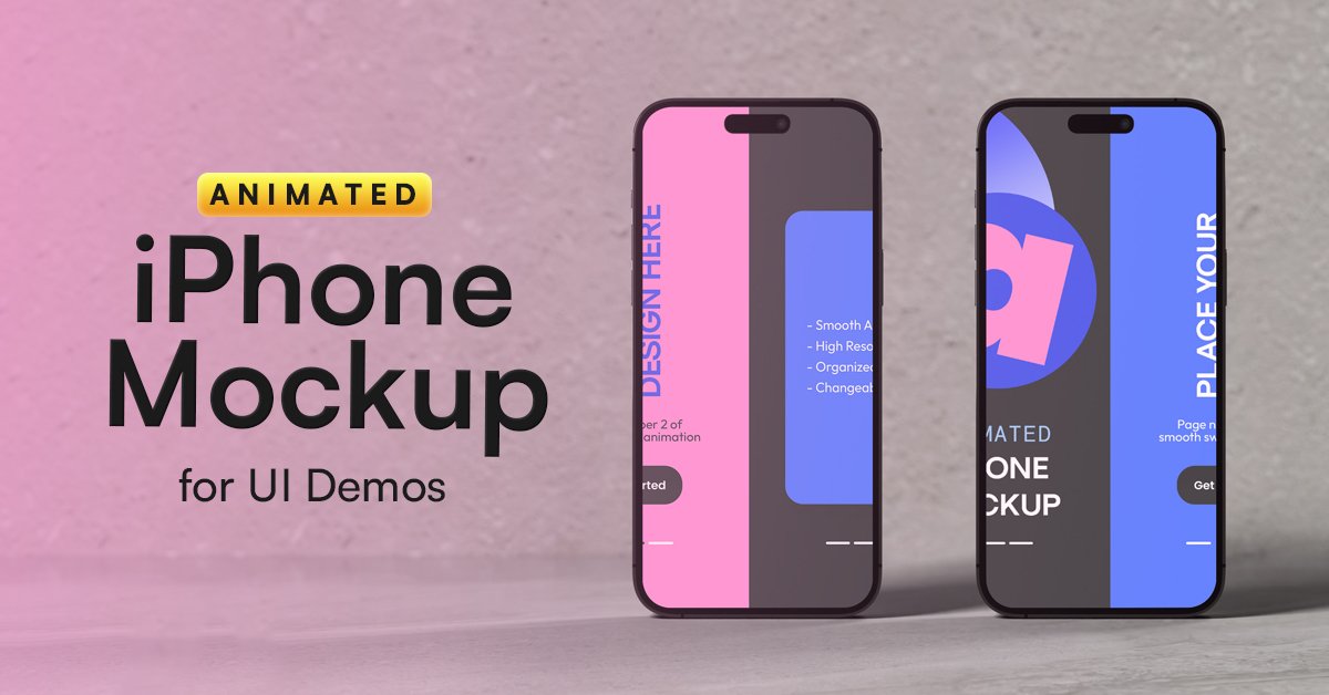 Animated iPhone Swipe Mockup for UI Demos