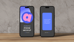 Animated iPhone 16 Pro Swipe Mockup