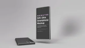 Animated Galaxy S25 Ultra Mockup