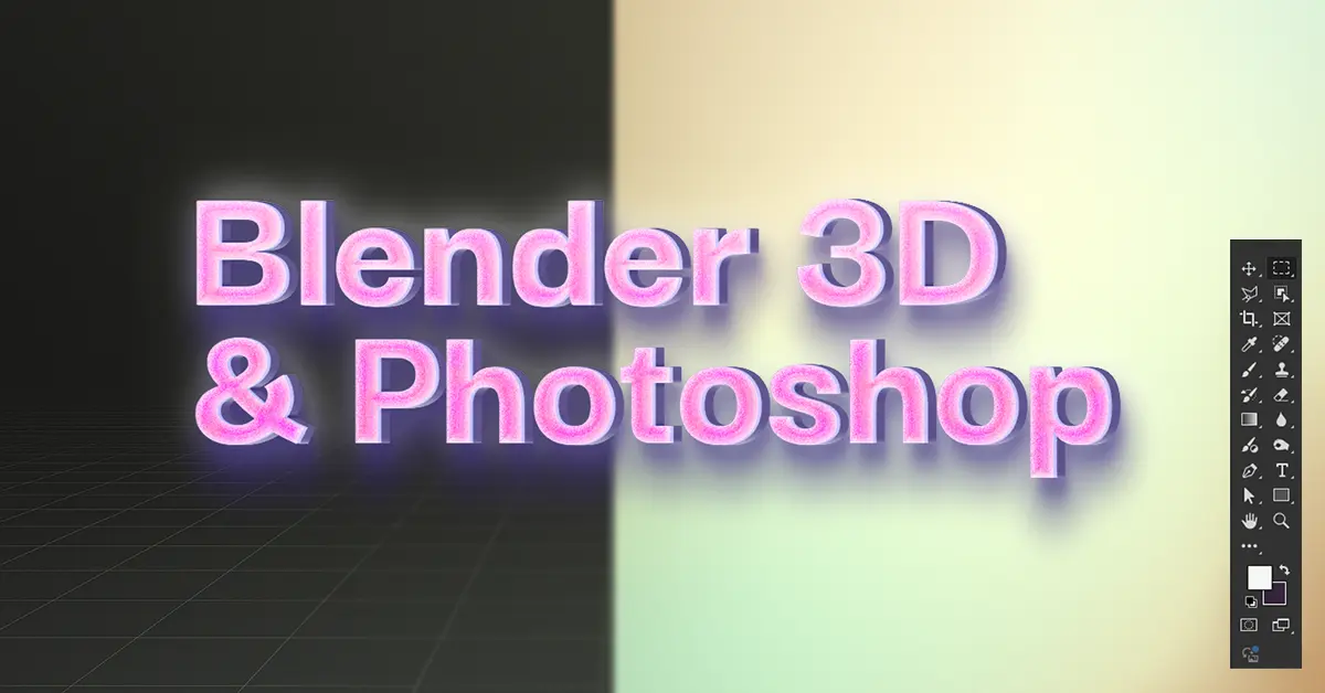 Blender 3D and Photoshop
