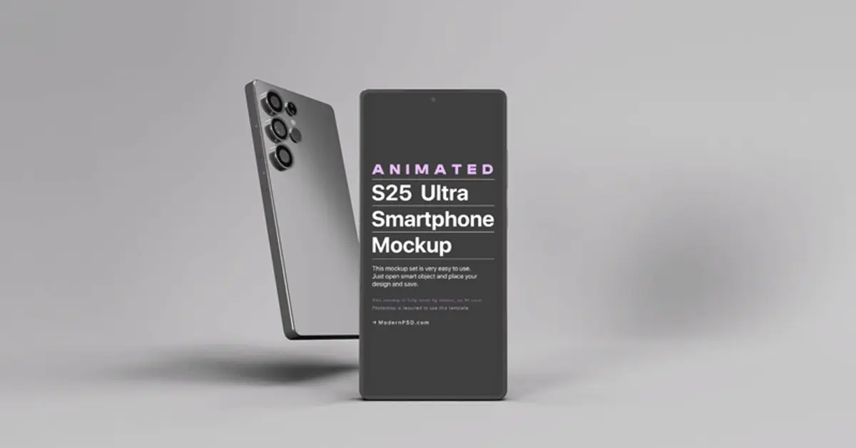 Top 5 Free Animated Mockups for Photoshop