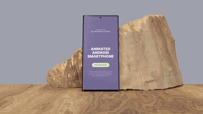 Animated S24 Ultra Smarphone Mockup