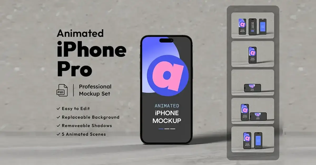 iPhone Swipe Mockup