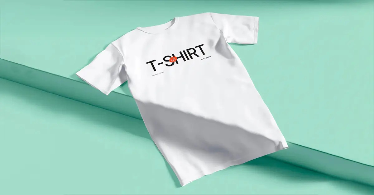 5. Free Minimalistic T Shirt Mockup