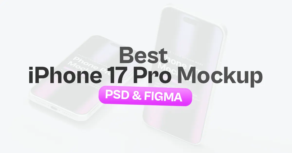 iPhone 17 Pro mockup PSD Figma