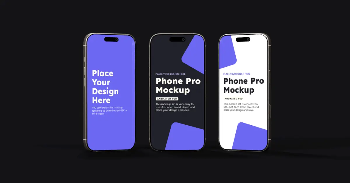 Animated iPhone Pro Mockup